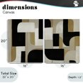 thumbnail image 3 of Stupell Industries Contemporary Neutrals & Black Geometrics 2pc Canvas Art Set, 16 x 20 each, by Kippi Leonard, 3 of 7