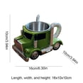 thumbnail image 3 of En Forma Semi Camión Hecha A Mano Camioneta Acero Inoxidable (luz) Verde, 3 of 8