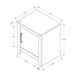 thumbnail image 4 of Monarch Specialties - Accent Table, 22" H, End, Side Table, Storage, Side, Nightstand, Living Room, Bedroom, Rustique Grey Laminate, Transitional, 4 of 5
