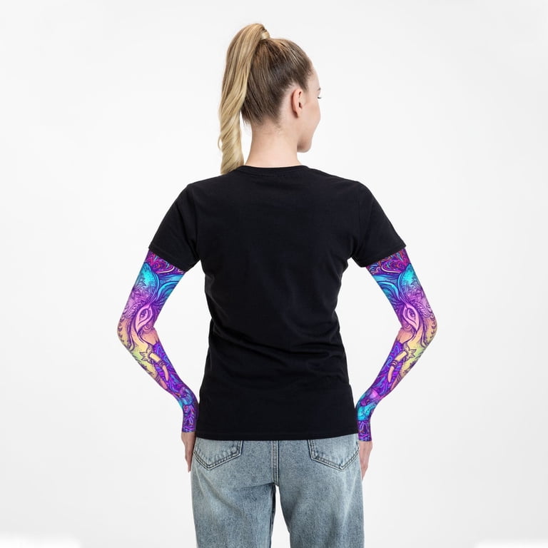 Goofa Elephant in Tribal Style Pattern UV Sun Protection Arm Sleeves, UPF 50 Sports Cooling Arm Compression Sleeves for Men Women Teenager Goofa Elephant in Tribal Style Pattern UV Sun Protection Arm Sleeves, UPF 50 Sports Cooling Arm Compression Sleeves for Men Women Teenager