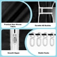 thumbnail image 6 of YOUPINS Clothes Organizer 3 Hanging Rod Shelf Portable Closet with Cover Clothes Rack Standing Closet Clothes Storage Wardrobe Garment Cabinet, 6 of 8