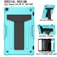 thumbnail image 2 of Dteck for Amazon Kindle Fire HD 10 inch Tablet Case 9th Generation 2019 Release 7th Generation 2017 Release with Kickstand, Heavy Duty Hybrid Rugged Shockproof Case, Mint + Black, 2 of 4