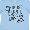 thumbnail image 4 of Inktastic You Bet Giraffe I'm Cute Funny Animal Boys or Girls Toddler T-Shirt, 4 of 5