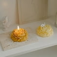 thumbnail image 3 of Luxicdy Peony Candles Gifts for Women, Soy Wax Aromatherapy Candle, Room Decor Cute Flower Shaped Scented Candles, Aesthetic Decorative (Yellow), 3 of 3