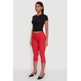 thumbnail image 4 of Women's Ruched Crew Neck Cropped Tee, 4 of 5
