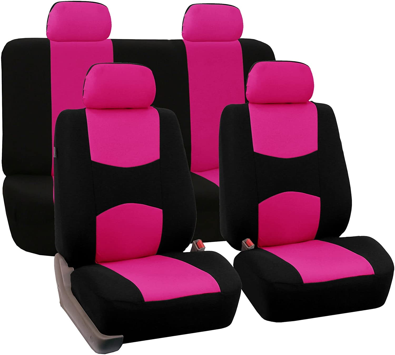 Oem Split Fold Truck Suv Bqx Solid Black Complete Full Car Seat Covers Set 