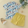 thumbnail image 4 of Futezty Toddler Boys Clothes Summer Outfit Sets, Kids Summer Short Sleeve Pure Cotton Cartoon T Shirt Shorts Set Boys' Clothing Sets, 4 of 6