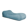thumbnail image 2 of Jaxx Arlo Chaise Lounge Bean Bag Chair Recliner - Premium Chenille, Turquoise, 2 of 8