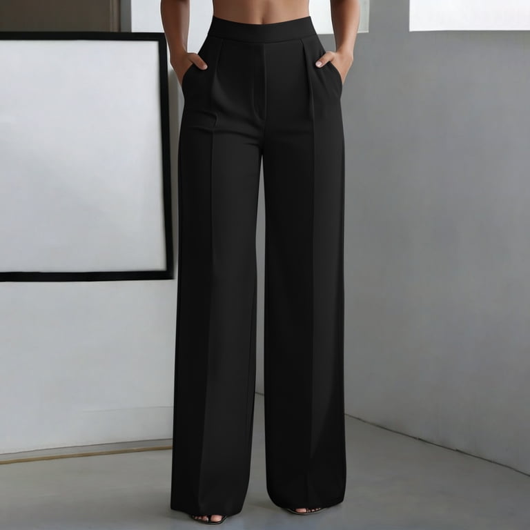 black dress trousers ladies Women's Black Trousers