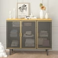 thumbnail image 6 of Kitchen Sideboard Buffet Cabinet, 40.35" Freestanding Accent Storage Cabinet with 3 Hollow Doors, 6 of 7