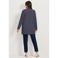 thumbnail image 2 of Avenue Women's Plus Size Striped Cascade Cardigan, 2 of 2