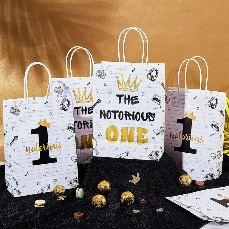 Money Bags Party Favors | Notorious One | Shopping Bag | Custom Money |  Biggie Smalls | Birthday Bags | 12 Bags
