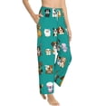 thumbnail image 2 of Daiia Cartoon Dogs Women's Sleep Pant with Pockets and Drawstring,Pajama Pants-Medium, 2 of 9