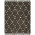 thumbnail image 5 of SAFAVIEH Moroccan Fringe Lavern Geometric Shag Area Rug, Grey/Cream, 8' x 10', 5 of 6