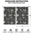 thumbnail image 2 of Whimsical Dog Print Tier Curtains 2-Piece - Playful Paw & Tail Design Semi-Sheer Caf Curtains for Small Windows, 2 of 2