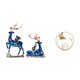 thumbnail image 1 of Elegante Conjunto De Figuras De Resina De Reno Y Bola De Cristal. Colección única De Estatuas De Arte Animal Para Chimenea, Mesa, Pasillo O Dormitorio., 1 of 8