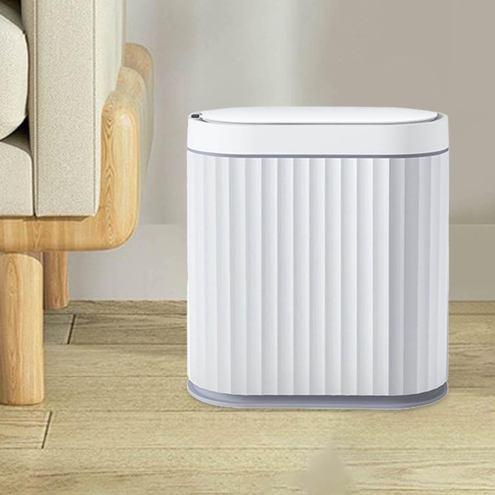 Intelligent Induction Trash Bin, Automatic Garbage Can, Electric Garbage Bin, Large Capacity Touchless Smart Trash Can for Kitchen 7L Gray