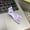 Light Purple, variant on 3D Printed Articulated Foot Keychain Flexible Human Anatomy Figure Novelty Backpack Charm Creative Hanging Ornament for Quirky Decorative Style Light Purple