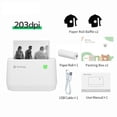 thumbnail image 2 of PeriPage A9 Mini Portable Thermal Notes Printer 203dpi BT Pocket Photo Mobile Printer Receipt Label Maker Sticker Support 56mm/77mm Paper Width Compatible with Android iOS Smartphone Windows, 2 of 7