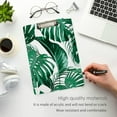 thumbnail image 4 of FMSHPON Tropical Flowers Palm Leaves Jungle Leaf Clipboard Hardboard Wood Nursing Clip Board and Pull for Standard A4 Letter 13x9 inches, 4 of 7