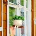 thumbnail image 4 of Hanging Resin Planter Pot Exquisite Lovely Unique Swing Face Flower Plant Pot with Rope Decoration for Garden Patio Balcony, 4 of 7
