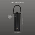 thumbnail image 6 of TAL 24oz Stainless Steel Hudson Paracord Handle Water Bottle, Black, 6 of 12