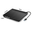 thumbnail image 5 of Lecteur CD DVD Externe, Lecteur CD DVD Portable USB 3.0 DVD/-RW Mince Réécrivain Graveur de ROM CD DVD Lecteur CD DVD pour Ordinateur Portable Ordinateur de Bureau MacBook PC Windows Linux Mac Os, 5 of 5