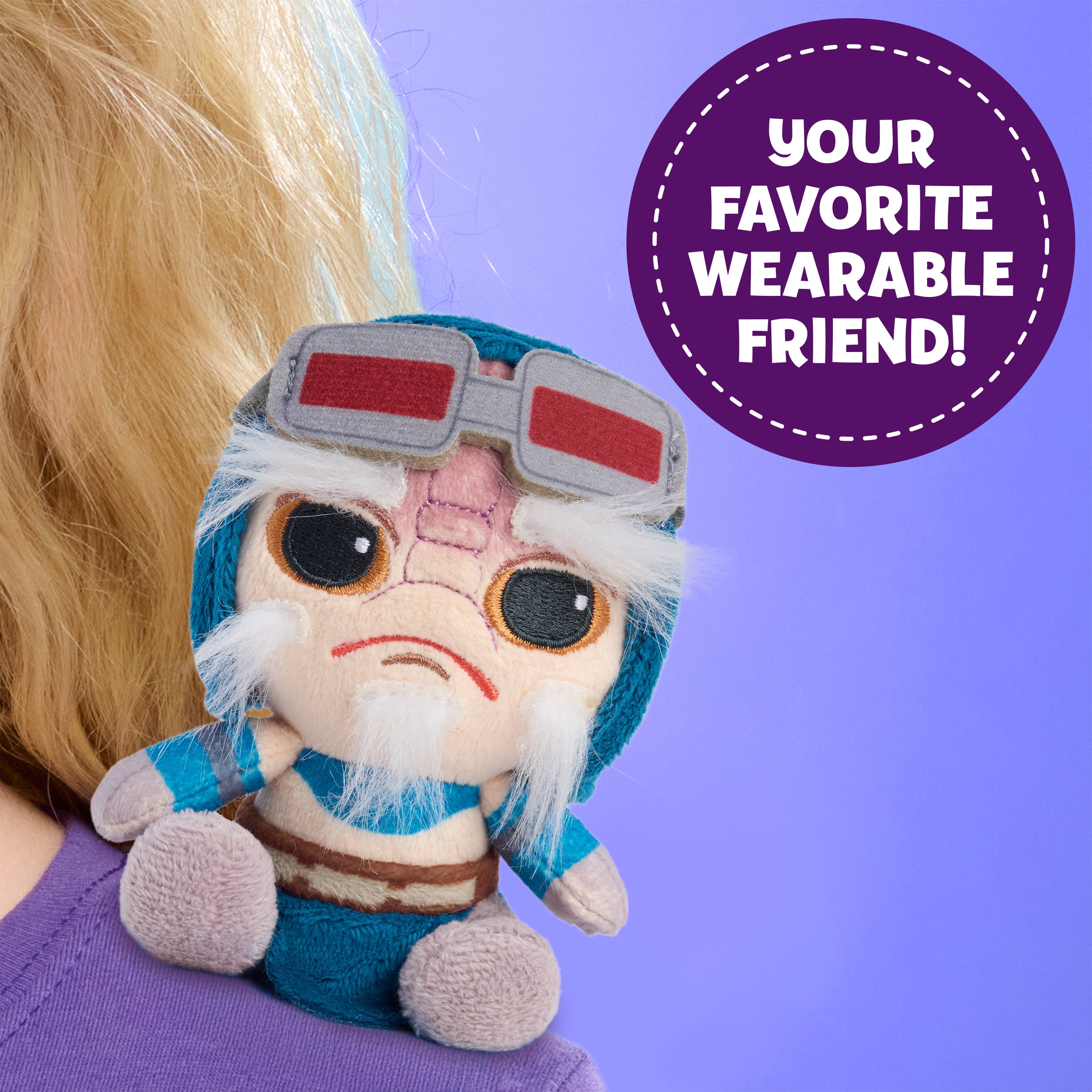 Star Wars Perch'd Anzellen 4-inch Shoulder Plush Assortment Wearable Plushie, Soft Toy for Fans, Girls, Boys, Kids, Ages 2 and Up by Just Play