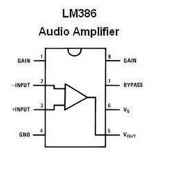 LM386 N-1 IC Audio - 5 pieces