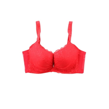 

MERSARIPHY Women Solid Color Push Up Bra Lace Brassiere Underwire Underwear