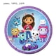 thumbnail image 3 of Gabby casa de muñecas para niños y niñas, suministros de fiesta de cumpleaños, juego de vajilla, globos, platos, servilletas, vasos, decoraciones para fiestas（10pcs 9inch plate, 3 of 5