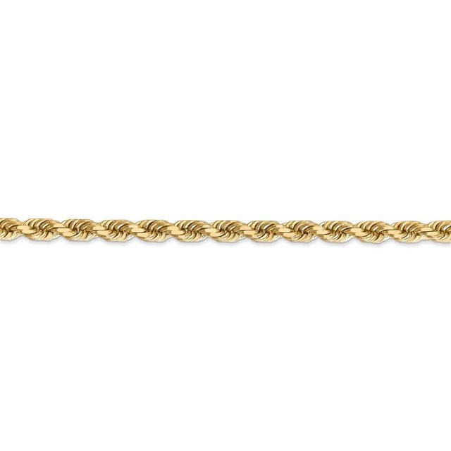 Leslie's 14K 5.0mm Diamond-Cut Rope Chain (Weight: 43.84 Grams, Length: 24 Inches)