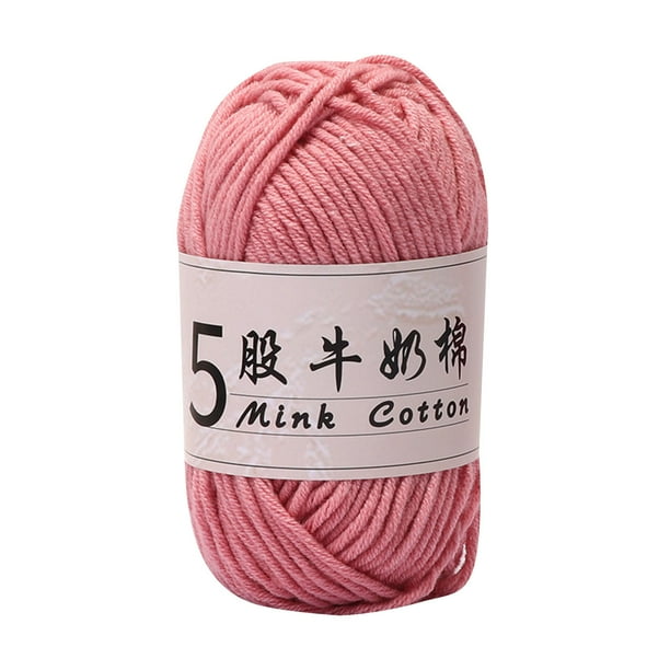 Hilo de algodón con leche para tejer a crochet,ideal para manualidades,hilo suave para tejer suéteres,muñecas,bufandas,ropa de bebé y proyectos de costura para el hogar.