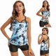 thumbnail image 5 of Girls swimsuit gradient split female sexy backless floral print bikini swimwear, 5 of 5