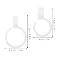 thumbnail image 2 of WEUVEB Sewing Clips Transparent Plastic Embroidery Supplies for Quilting, Crafting, Needlework - 30 Pieces, 2 of 8