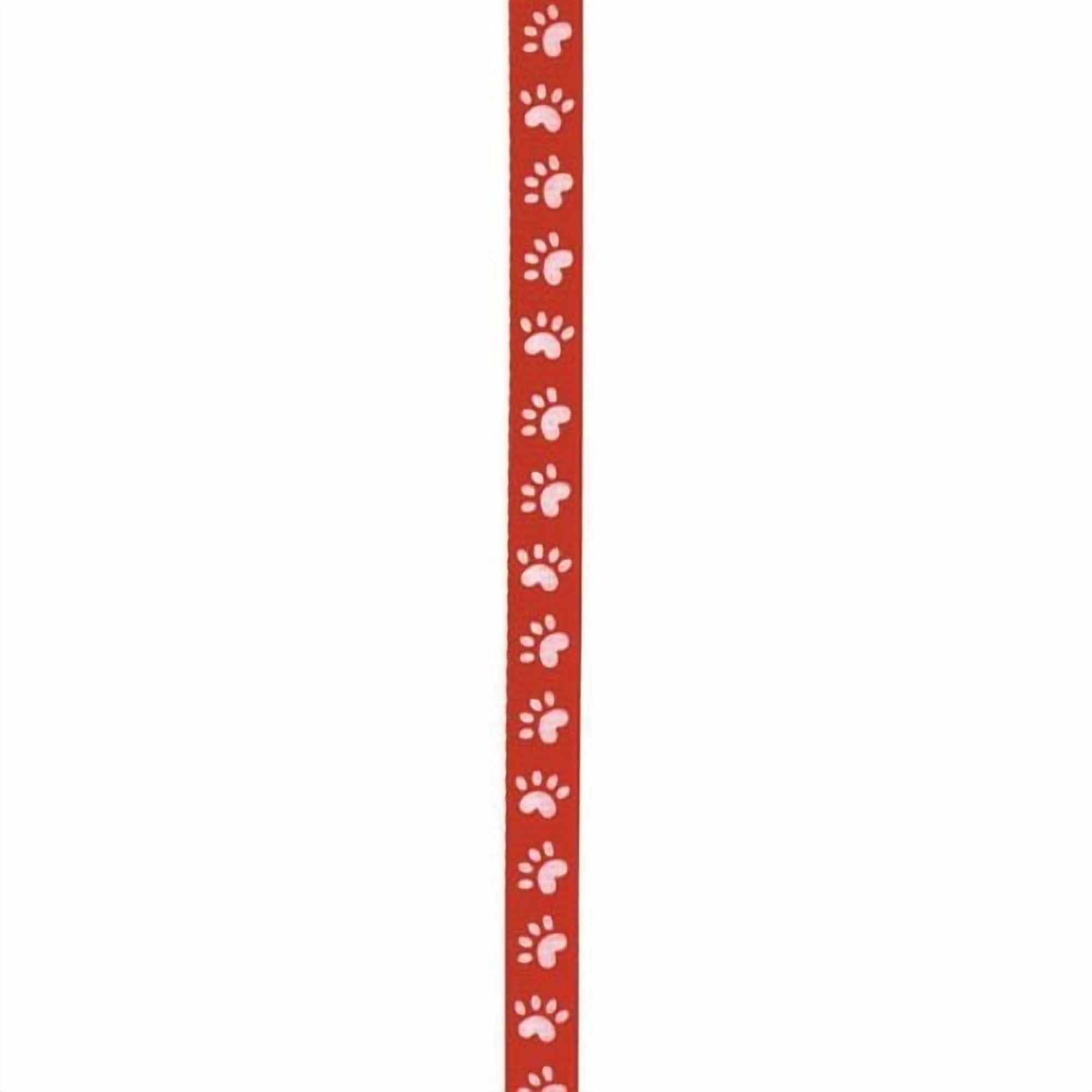 Offray 10mm Grograin Paw Ribbon