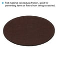 thumbnail image 3 of Uxcell 11.8" Diameter Adhesive Non-Slip Backed Felt, 5mm Thickness, Brown, 3 of 6