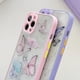 thumbnail image 5 of Funda para iPhone 12 Pro Max con diseño de mariposa y purpurina, protección completa para lente de cámara, iPhone 12 Pro Max, fundas para teléfono para mujeres y niñas, suave TPU transparente a p, 5 of 5