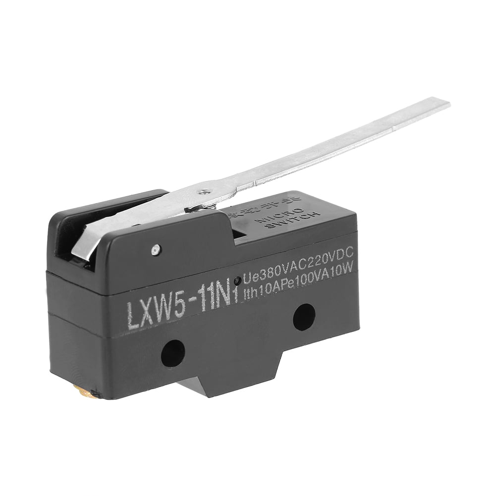 Mgaxyff CNC Micro Switch, LXW511N1 3A Micro Limit Switch Long Lever