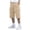 Khaki, variant on Yievot Mens Cargo Shorts with Multi Pockets Summer Drawstring Elastic Waist Casual Shorts for Running Sport Hiking