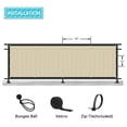 thumbnail image 4 of Privacy Fence Screen 5FT: 5'x50' Privacy Fence with Zipties Beige Heavy Duty Outdoor Fence Cover 150 GSM Privacy Screen for Chain Fence, 4 of 7