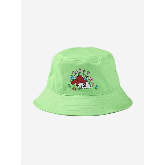 My Melody Garden Party Adult Green Bucket Hat