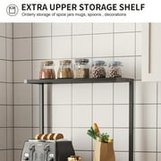 Behost Kitchen Bakers Rack Storage Shelf Microwave Cart Oven Stand Coffee Bar,Black