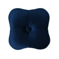 thumbnail image 5 of Ellen Hand-Tufted Clover Ottoman Navy Blue, 5 of 5