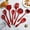 Red, variant on Ikohbadg Kitchen Utensil Set of 8, Silicone Cooking Utensils, Red Kitchen Tools Spatula Set for Nonstick Cookware Cooking Serving, Slotted Turner, Soup Ladle, Spatula, Pasta Server, Spoon