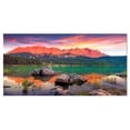 thumbnail image 2 of Colorful Eibsee Lake Sunset - Landscape Photo Canvas Art Print, 2 of 3