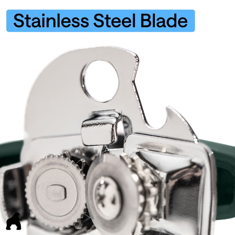 Gorilla Grip Heavy Duty Stainless Steel Can Opener, Hunter Green photo 6