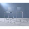 thumbnail image 3 of Fox Hill Trading Pure Decor 24" Metal Counter Stools in Chrome (Set of 2), 3 of 3