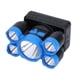 thumbnail image 1 of Kearding Faro impermeable IP44, faro delantero regulable, lámpara de cabeza nocturna, herramienta de iluminación para exteriores, para senderismo, Iluminación y accesorios Azul Kearding HA074407-01, 1 of 6
