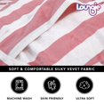 thumbnail image 5 of Loungie Pink Bean Bag Covers - Microfiber | Storage | Stuffed Animal 32"x32", 5 of 8